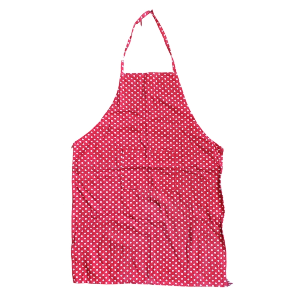 Polkadot apron - Red